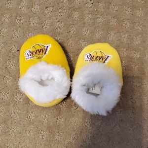 Lakers Infant Furry Slippers
